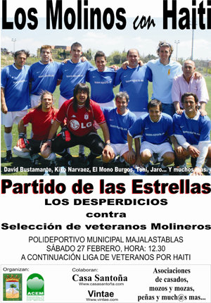 Partido solidario con famosos